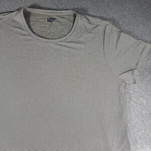New Lands' End Men's Large Striped Short Sleeve T-Shirt Size Stretchy